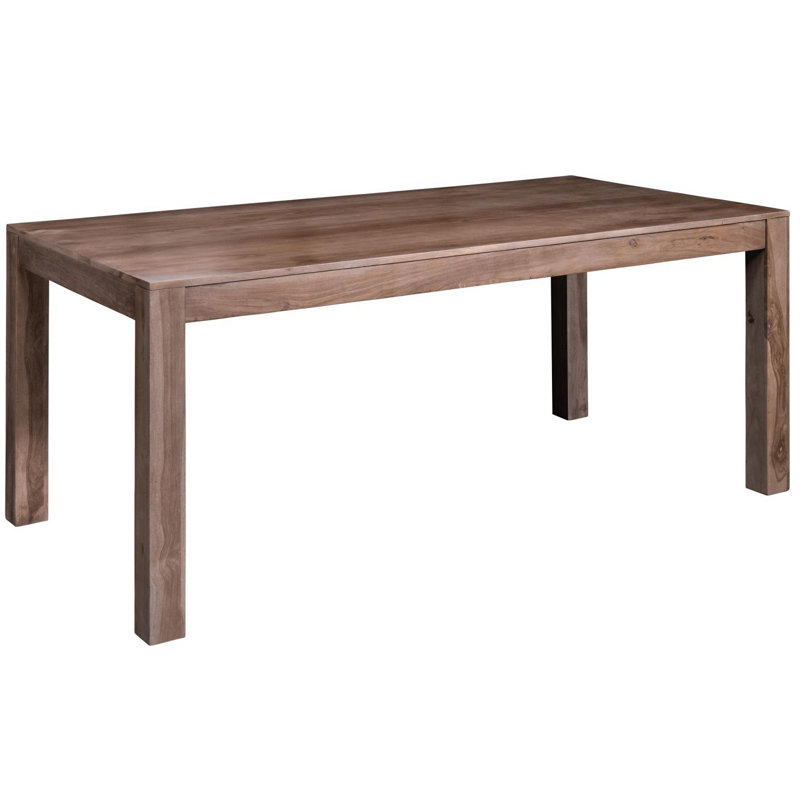 Sydney Solid Wood Dining Table, Smoked Oak, 76cm H x 160cm L x 90cm W