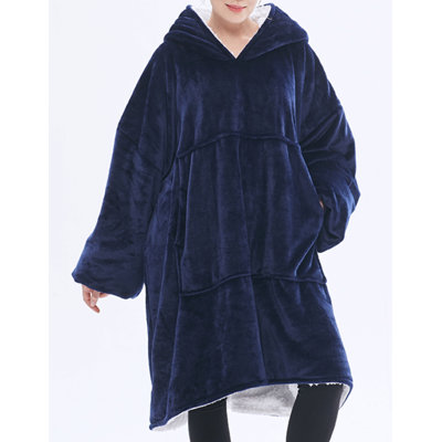 Couverture à capuche en velours