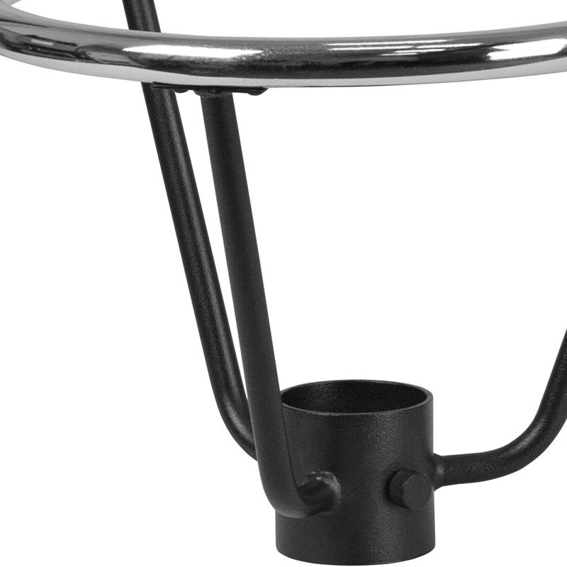 Anneau de pied de table à hauteur de bar Bashaw avec anneau de colonne de 3,25 po de diamètre - 16 po