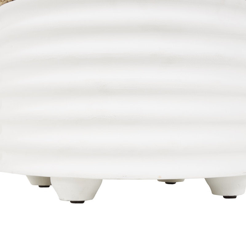Tabouret d'appoint en bois manufacturé, Blanc