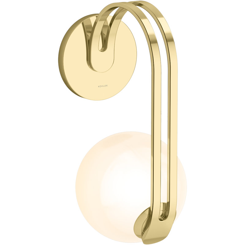 Kraga 13" 1 - Light Sconce, Polished Brass