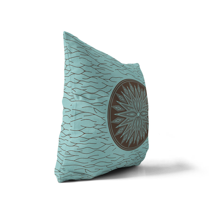Kamron Geometric Cotton Reversible Pillow Cover, 16" x 16"