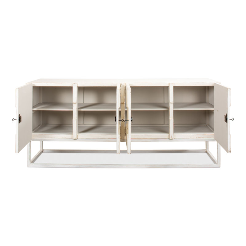 Aztec 80'' Solid Wood Sideboard, White
