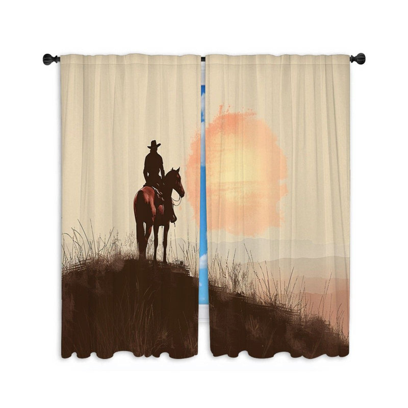 Paire de rideaux obscurcissant en polyester Stanlie, L 20 po x L 54 po