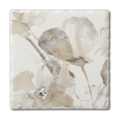 Créez votre propre ensemble de sous-verres à motif abstrait Floral I