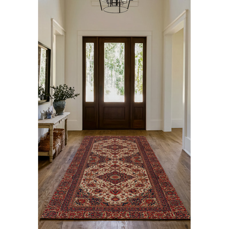 Tapis en coton imprimé chenille Guria, Rectangle 2 pi 8 po x 5 pi