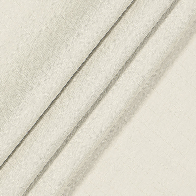 Ivory Blackout Polyester Grommet Window Curtain Panel, 42 x 84