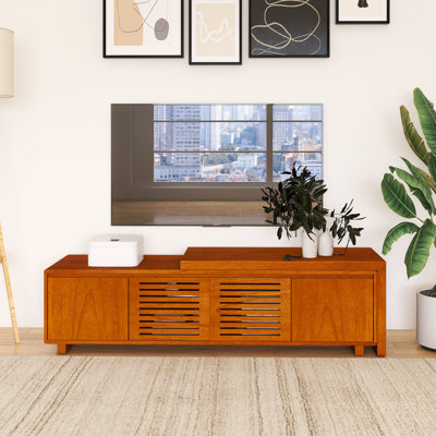 Storage And Adjustable Panel  Modern TV Stand Fits Tvs Up To 60 To 69 In.
