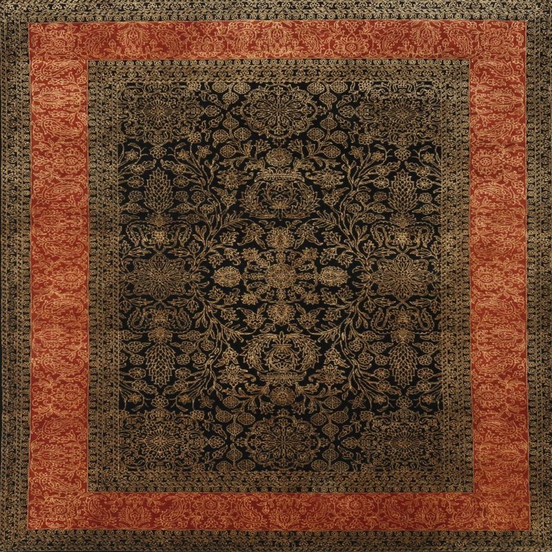 Oriental Indoor Rug, Round 3'