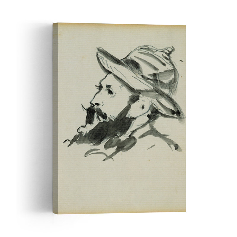 Tête d'homme, 1874, impression d'art abstrait contemporain, portrait mural, H 36 po x l 24 po
