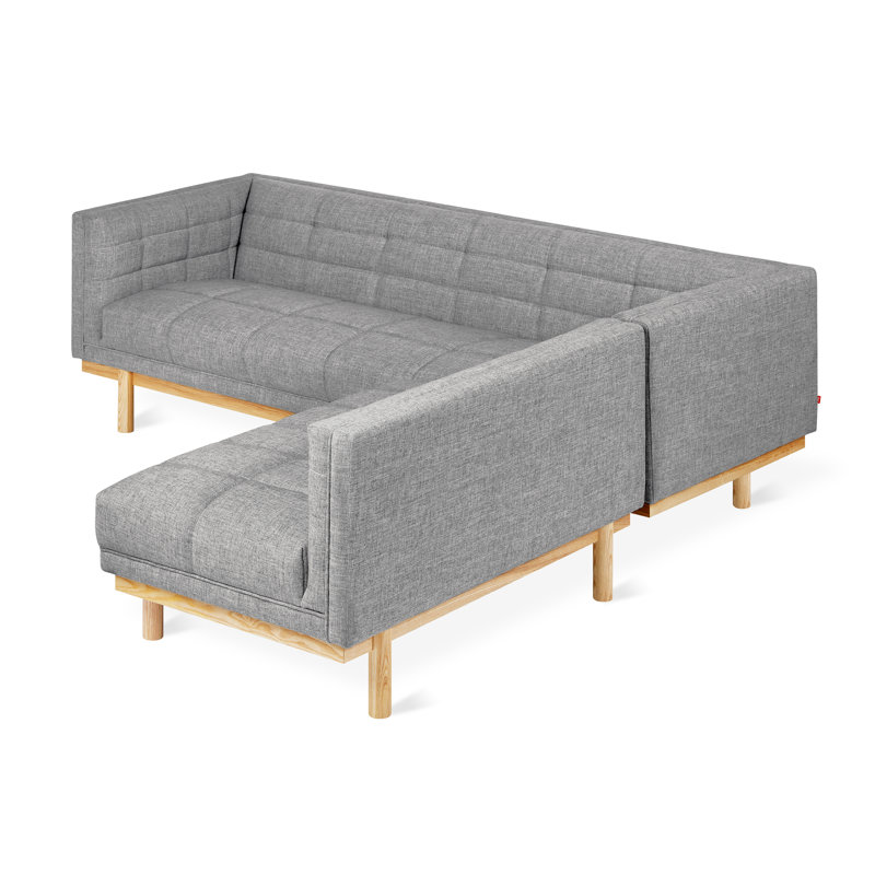 Mulholland Bi-Sectional, Parliament Stone Performance Twill