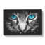 Bright Blue Cat Eyes - Wrapped Canvas-56644646