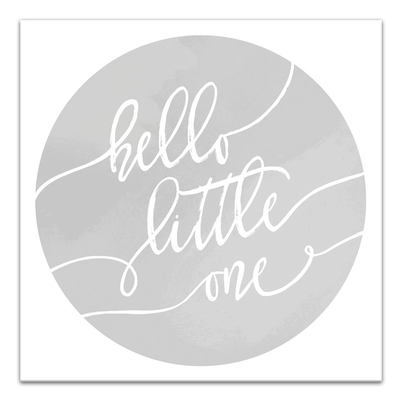 Art sur toile hello little one Algernon, H 12 po x l 12 po x P 1,25 po
