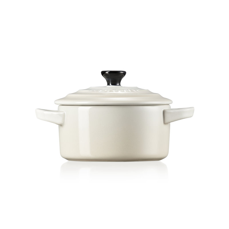 Le Creuset Stoneware Petite Round Casserole, Meringue