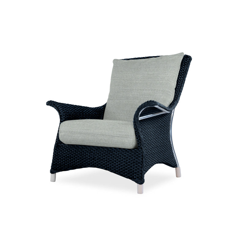 Mandalay Outdoor Lounge Chair, Remy Shadow, Ebony