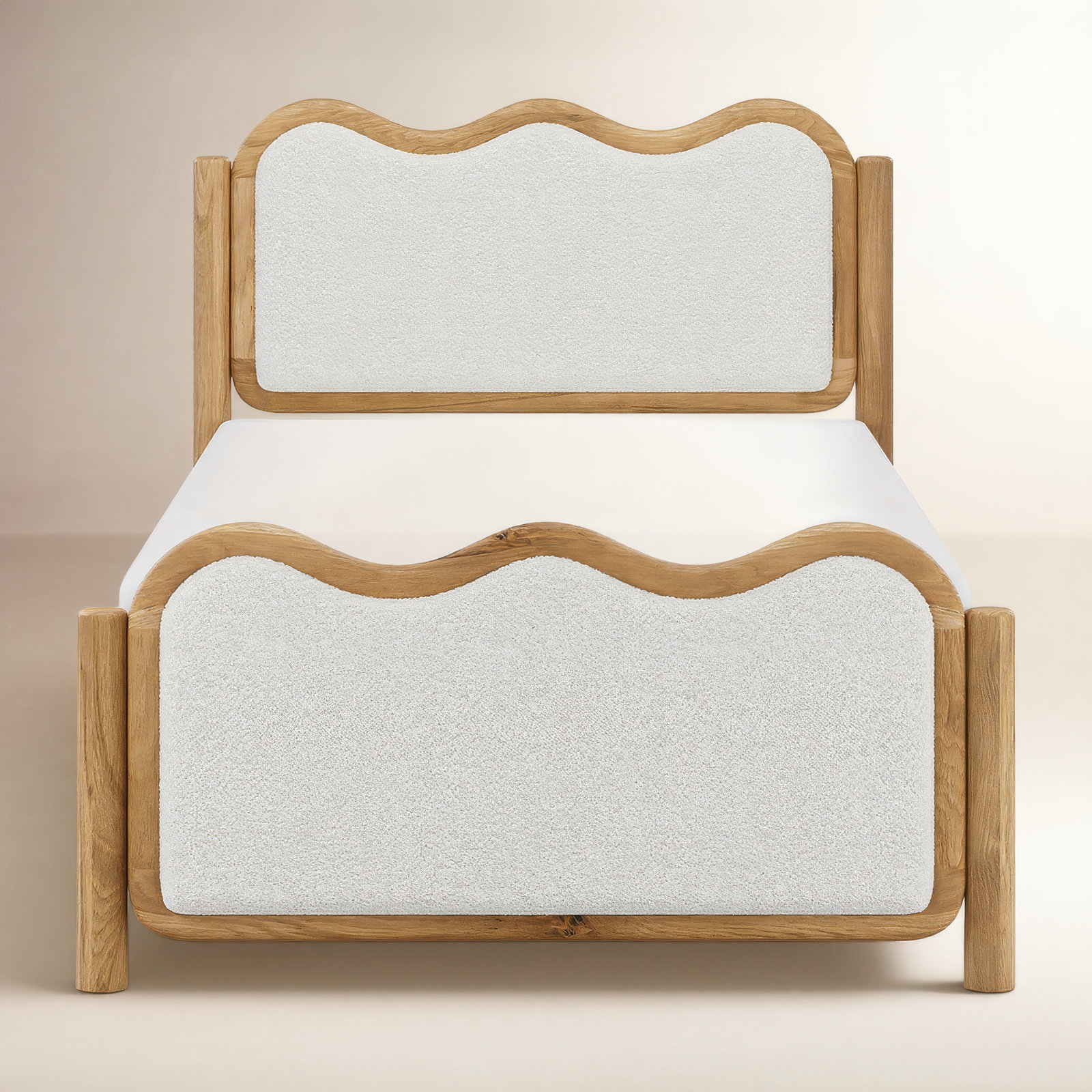 Shirleen Upholstered Platform Bed, Twin
