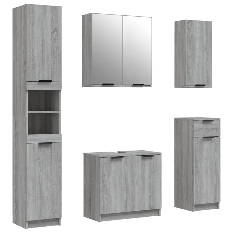 Isarel Bathroom Cabinet, Grey Sonoma