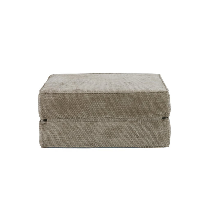 80cm Wide Velvet Rectangle Standard Ottoman, Champagne