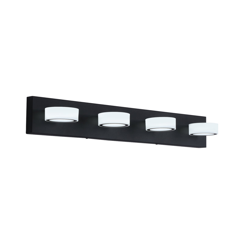 Luminaire de meuble-lavabo moderne / contemporain à 4 lumières à DEL intégrées 29,1 po Flynama