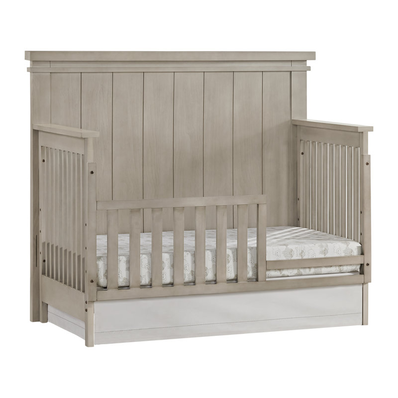 Stone Wash Wood Toddler Bed Guard Rail Conversion Kit