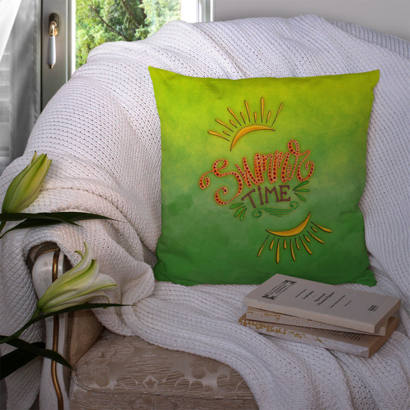 Coussin intérieur/extérieur heure d’été, 14 po x 14 po