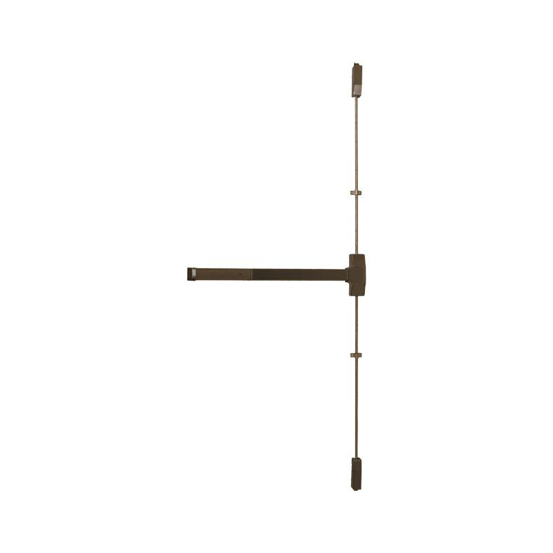 Dispositif de sortie de tige verticale, Bronze huilé, H 5 po x l 10 po x P 35,3 po