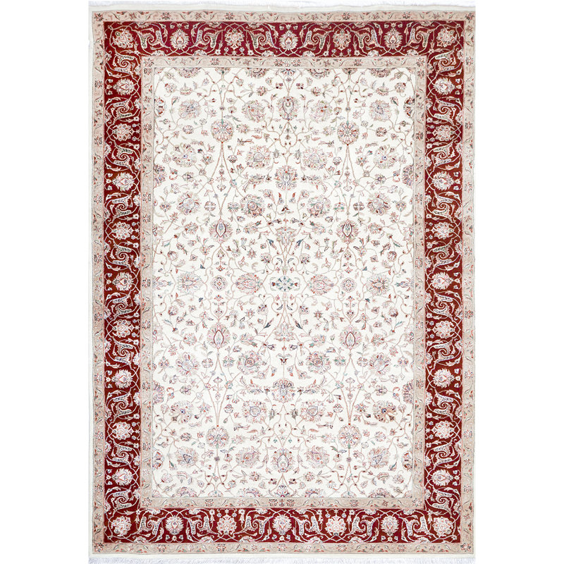 Hand Woven Wool Oriental Area Rug, Rectangle 5' x 8'