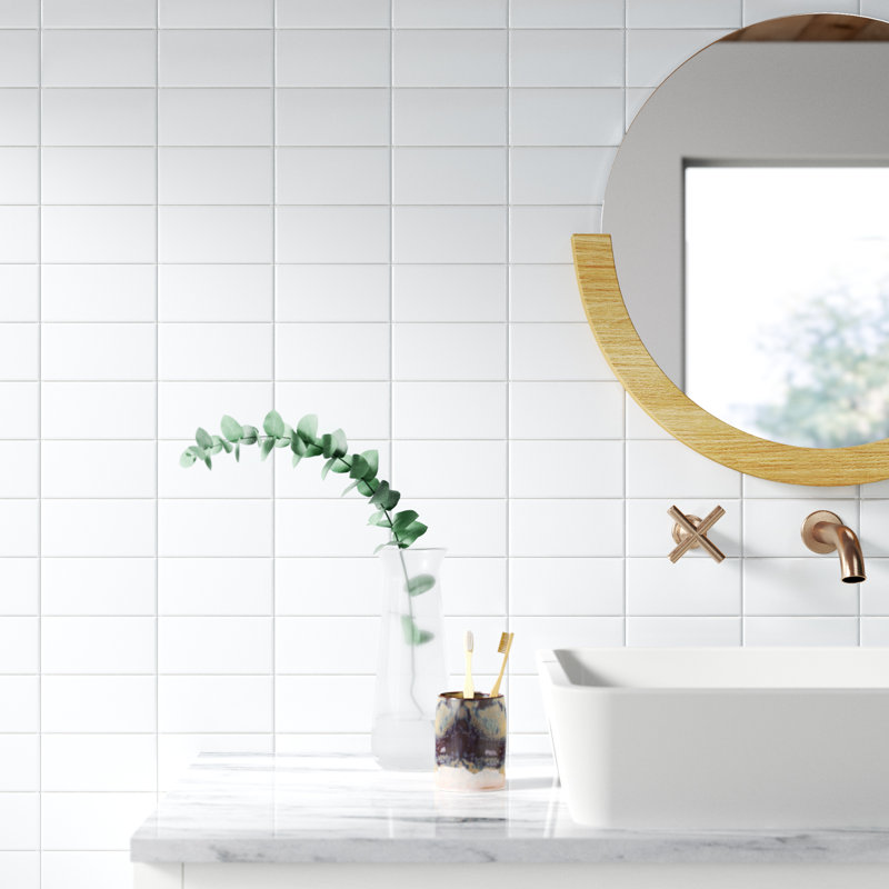 Guilford 3" x 6" Beveled Ceramic Subway Wall & Floor Tile