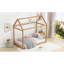 Lit simple couleur bois - ajout polyvalent de chambre à coucher pin
