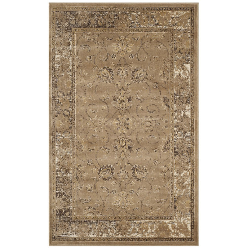 Evanoff Taupe Area Rug, Rectangle 2'7" x 4'