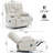 39" Wide Contemporary Chenille Recliner Chair With Heat And Massage-319559560
