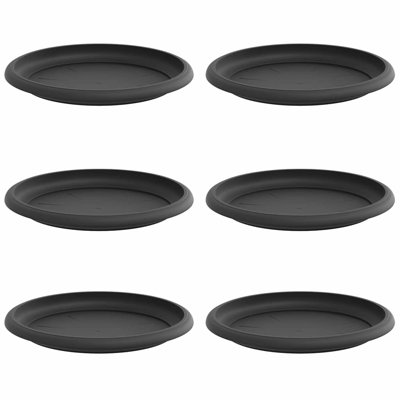 Round Flower Tray 6 Pcs Plastic