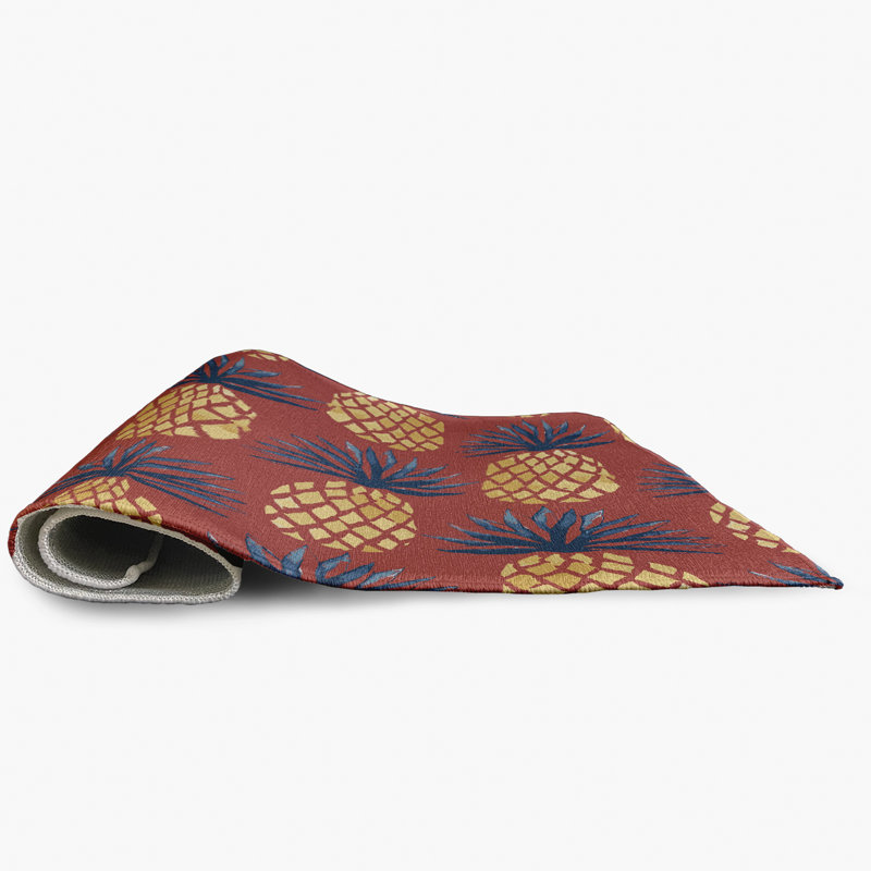 Tapis d'intérieur / extérieur à motif floral Floumoy, Rectangle 2 pi x 3 pi