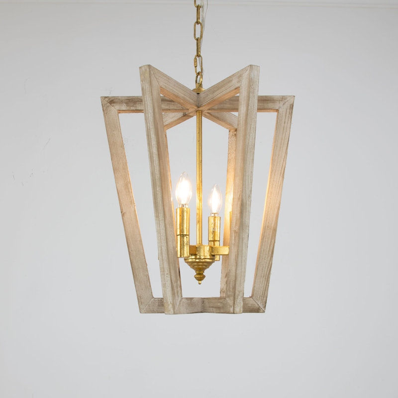 Lea 4 - Light Chandelier, Brown