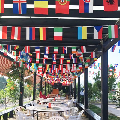 100 Countries String Flag International Bunting Pennant Banner