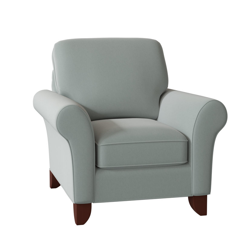 Fauteuil de 38 po de large Almada, Sergé Peyton 21 Dove Performance, Manhattan, Non