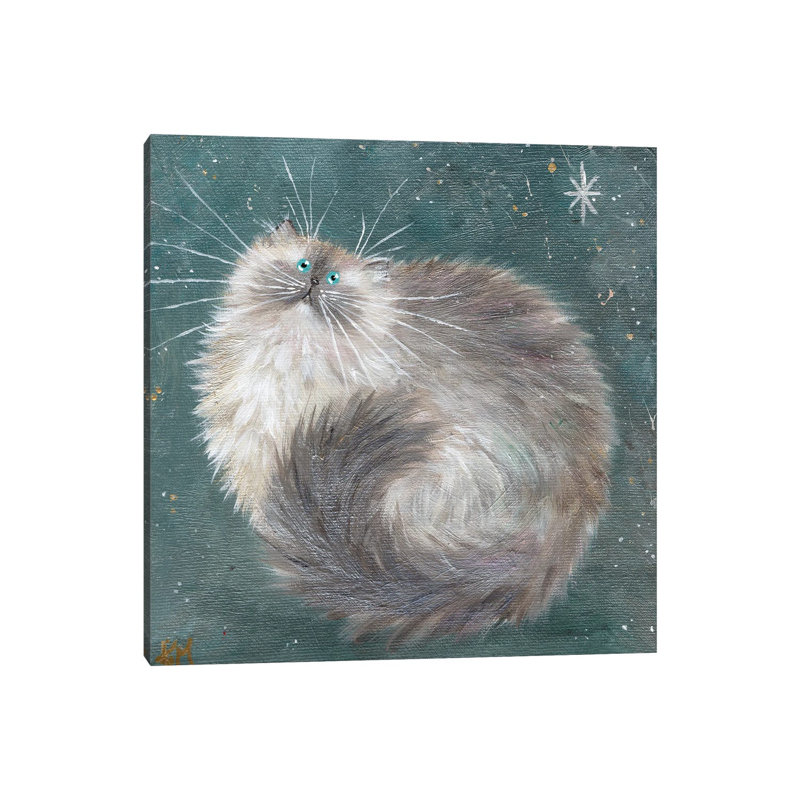 Silverpoint On Teal by Kim Haskins - Wrapped Canvas Gallery-Wrapped Canvas Giclée, 66.04 cm H x 66.04 cm W x 3.175 cm D