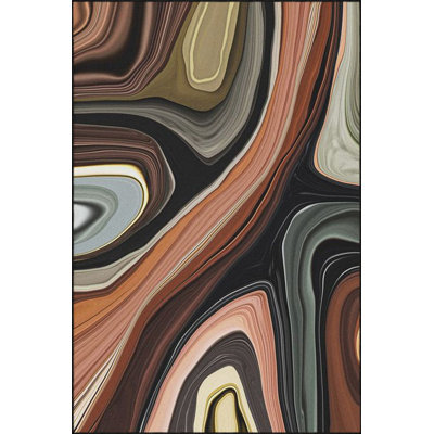 Themed Painted Patterned Decorative Washable Rug