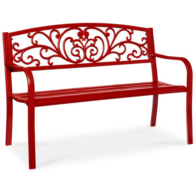 Banc de jardin en acier pour l'extérieur
