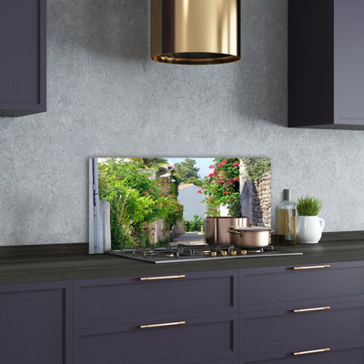 Lourita 50cm W x 100cm L Glass Peel and Stick Panel