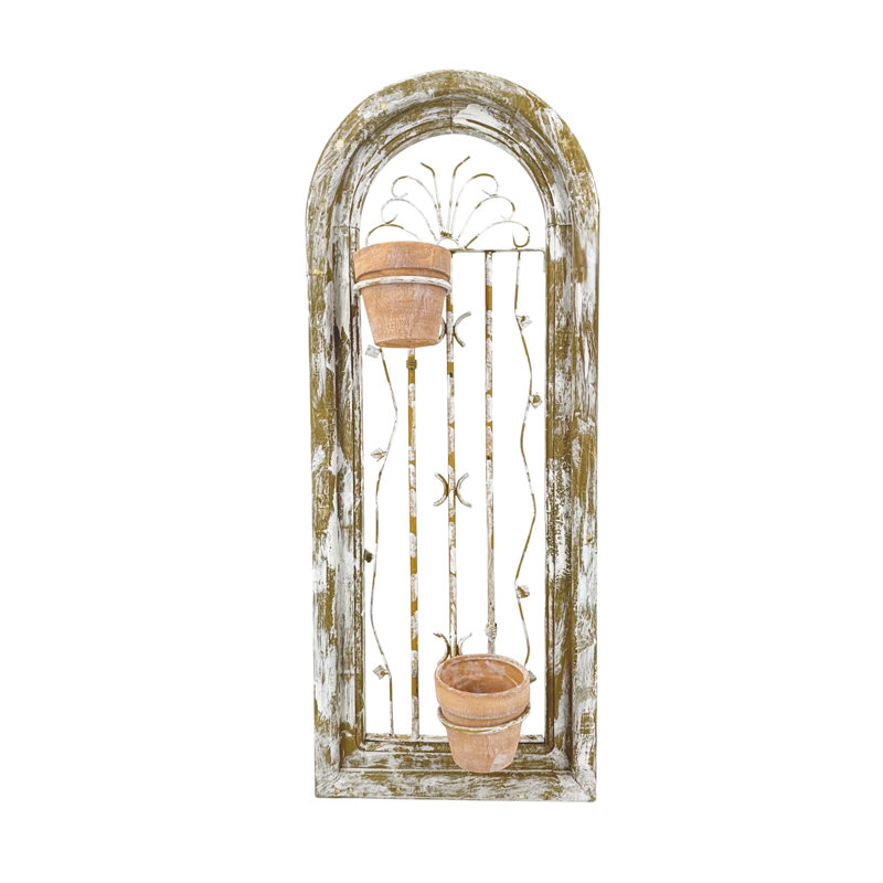 Pot à fleurs suspendu Rustic, Beige patiné