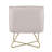 Velvet Upholstered Accent Chair with Metal Legs-639923455