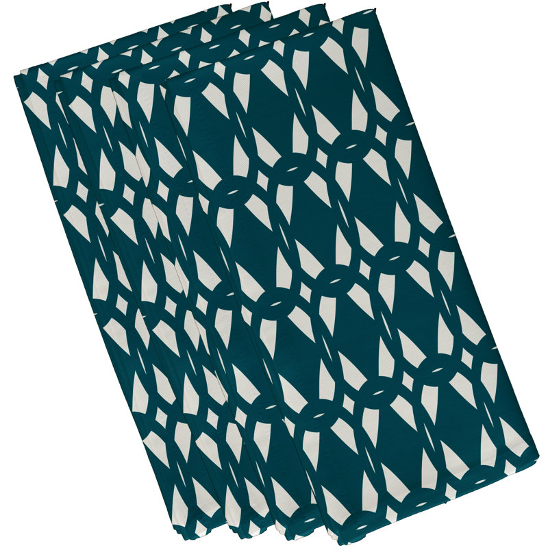 Serviette Danitra, L 18 po x L 18 po, Bleu sarcelle
