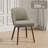 Modern Upholstered Dining Chairs with Solid Wood Legs-876970622