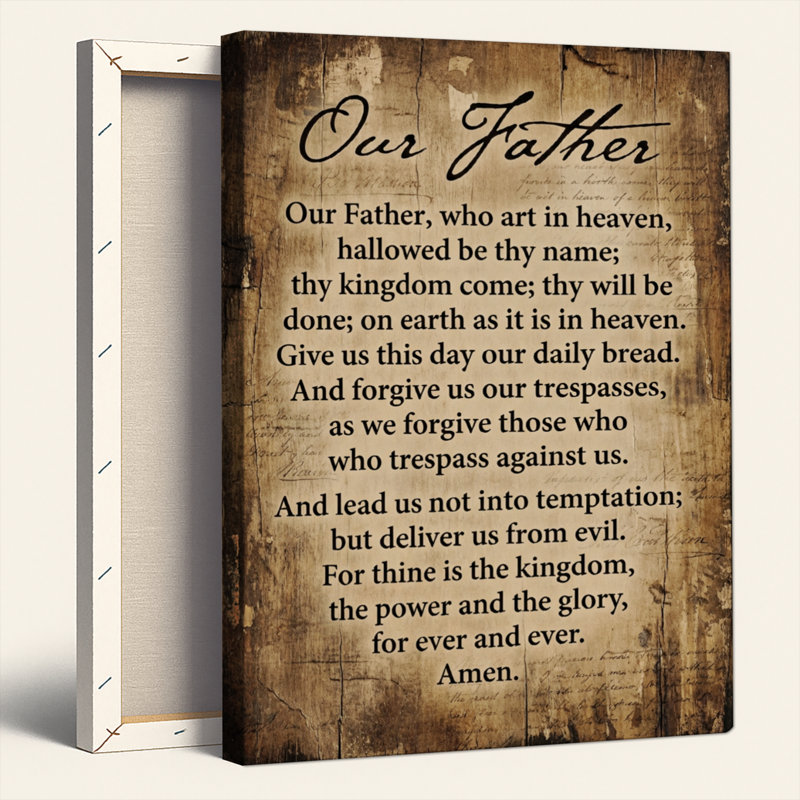 Our Our Prayer, H 18 po x l 12 po