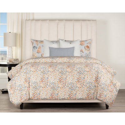 Magnolia Home Fashions Waterside Sunset Coastal Duvet Cover & Insert Set
