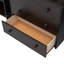 Lit mezzanine simple avec armoire et bureau roulant, bureau de travail mobile en bois, uni-1299710482