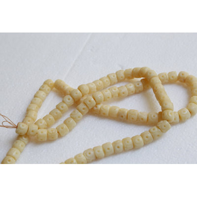 Lily's Living Nature Bone Decorative Bead With Carving, 26 Inch Long