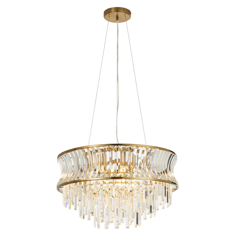 Annalysa 9 - Light Unique/Statement Chandelier, Warm Brass