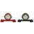 Analogue Metal Quartz Movement / Crystal Tabletop Clock in Black